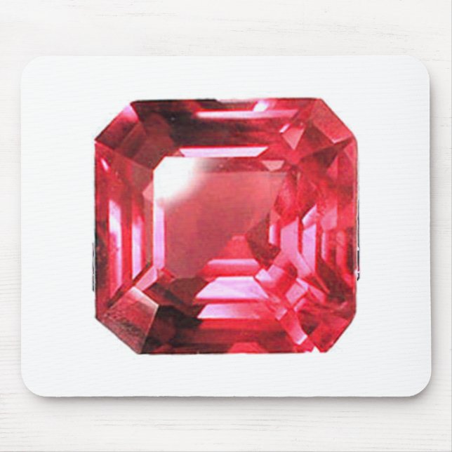 Mousepad Ruby Gemstone Rosa (Frente)