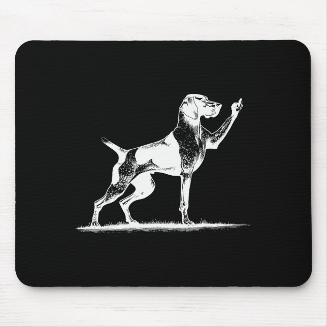 Mousepad Rude Inter Dog Hole German Shorthaired Inter Dog  (Frente)