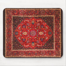 Rug Persa Vermelho de Mashhad