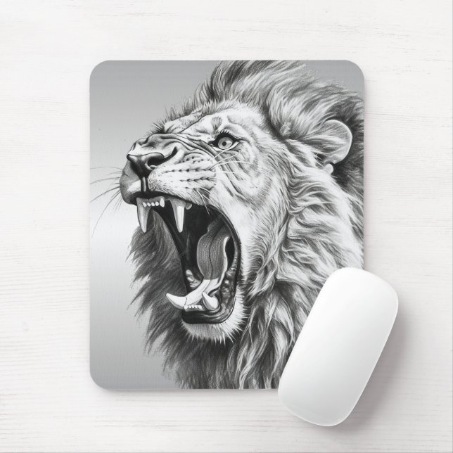 Mousepad Rugido do Leão  (Com mouse)