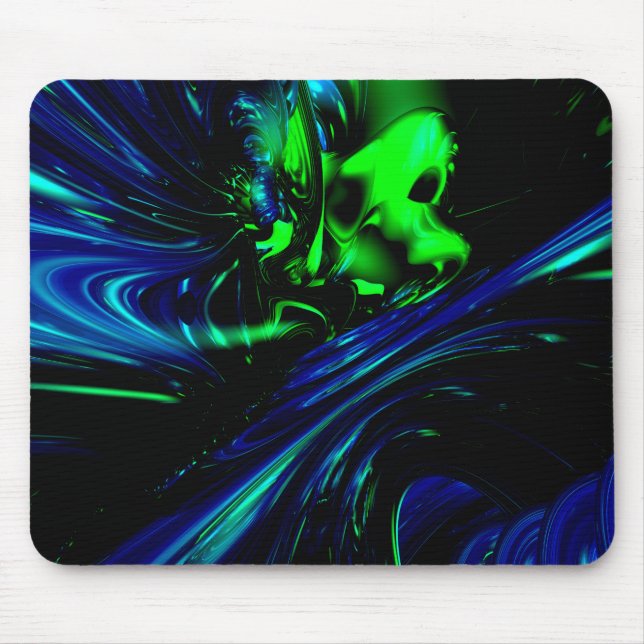 Mousepad Ruído no abstrato 3D (Frente)