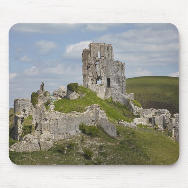 Mousepad Ruínas do Castelo Corfe, perto de Wareham, Dorset, (Frente)