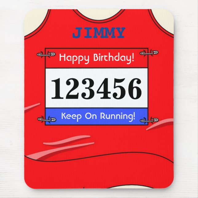 Mousepad Runner Red Vest Mouse Mat (Frente)