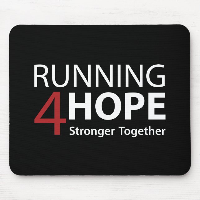 Mousepad Running4Hope Black (Frente)