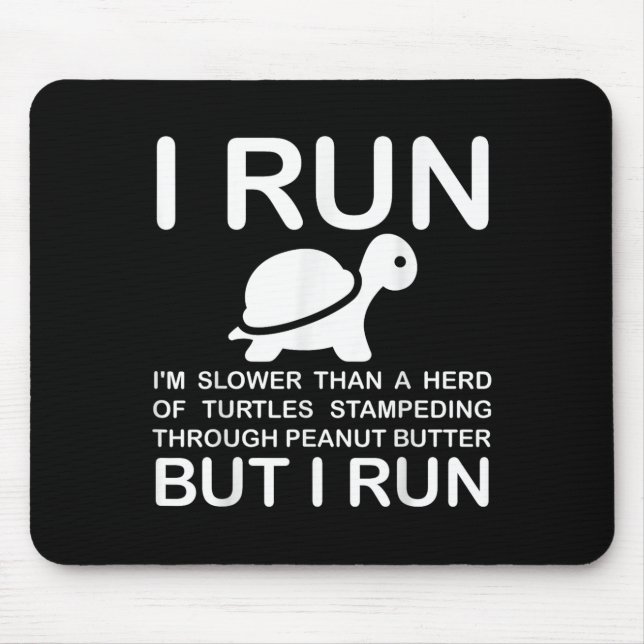 Mousepad Running Motivation Turtle  (Frente)