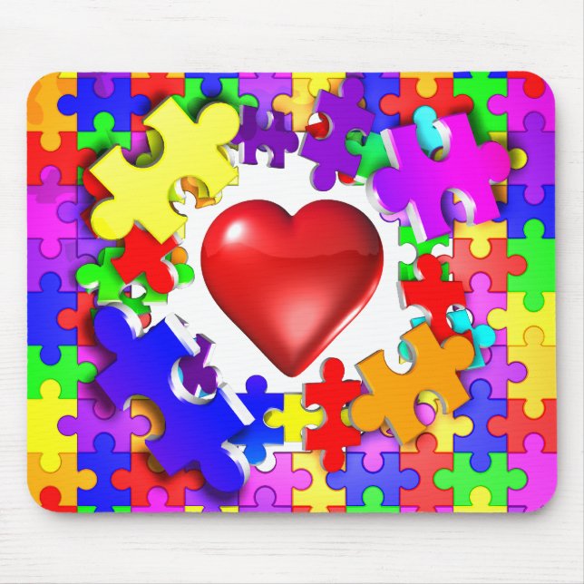 Mousepad Rupturas do amor com o autismo (Frente)