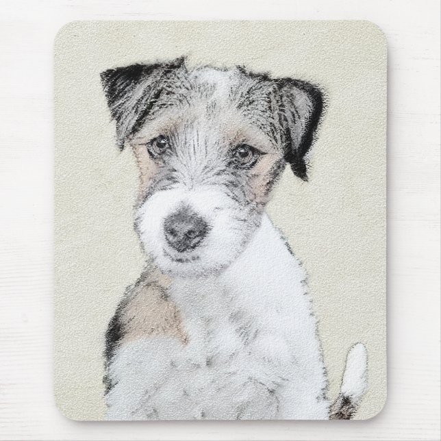 Mousepad Russell Terrier Rough Painting - Arte Original de  (Frente)