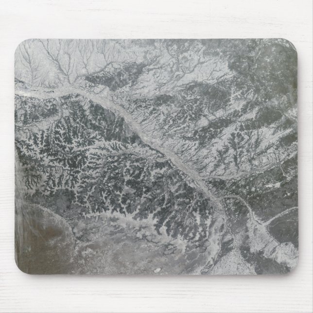 Mousepad Rússia central nebulosa e nebulosa mostrando o Ob  (Frente)