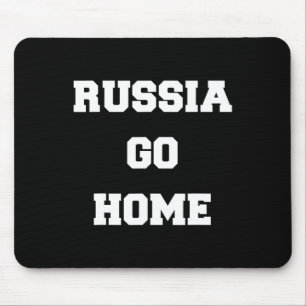 Mousepad Rússia Vá Para Casa Eu Apoio a Ucrânia Amor Ucrani