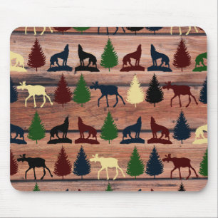 Mousepad Russo de Cabina de Montanha do Lobo-Moso Florestal