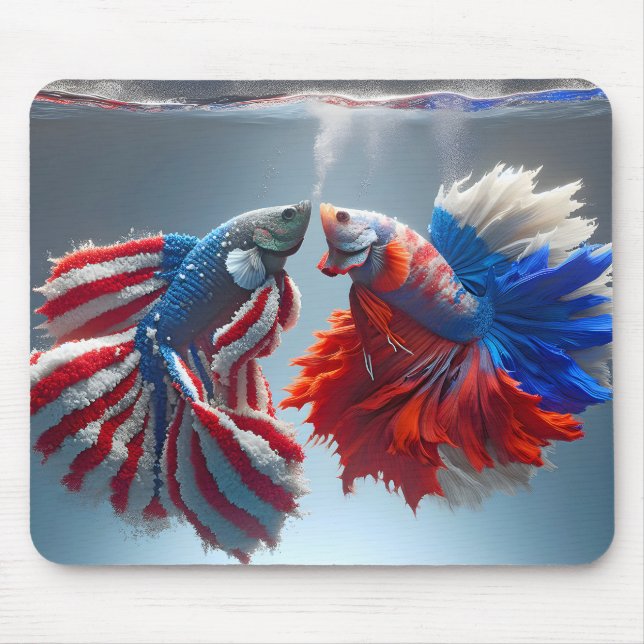 Mousepad Russo vs. Americano Betta Fish (Frente)