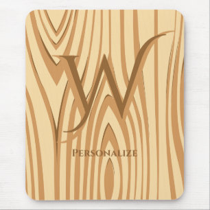 Mousepad Rustic Faux Stainha Castanho Conservada Personaliz