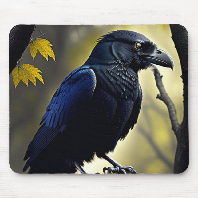 Mousepad Rustic Raven - Natures Guardian (Frente)
