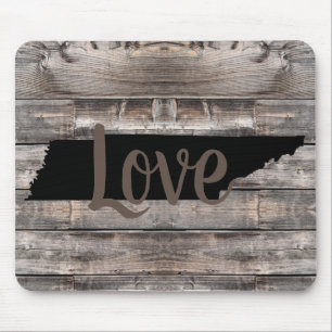 Mousepad rustic TENNESSEE LOVE in script