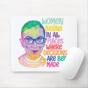 Mousepad Ruth Bader Ginsburg Mulheres Pertencem A Todos Os