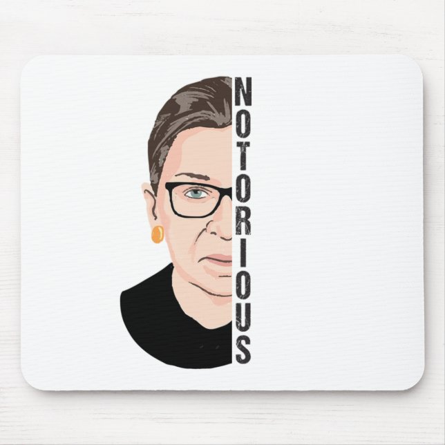 Mousepad Ruth Bader Ginsburg, notória RBG, notória (Frente)