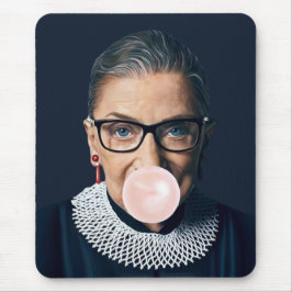Mousepad Ruth Bader Ginsburg soprando a pastilha elástica r