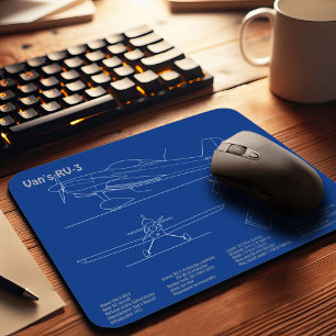 Mousepad RV-3 de Van - Planos de avião para Planos Blueprin