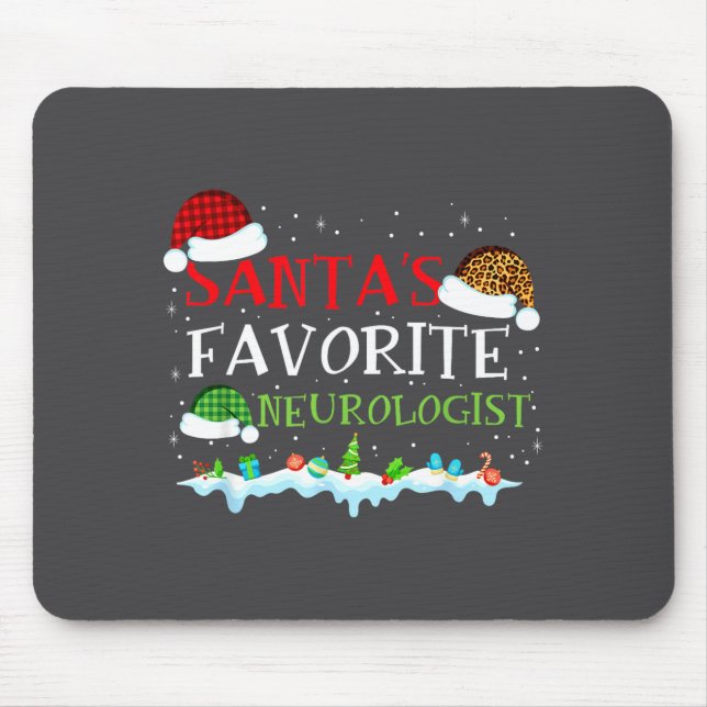 Mousepad s Favorite Neurologist Fun Santa Fun (Frente)