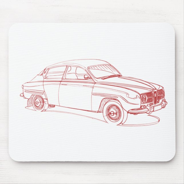 Mousepad Saab 96 1967 (Frente)