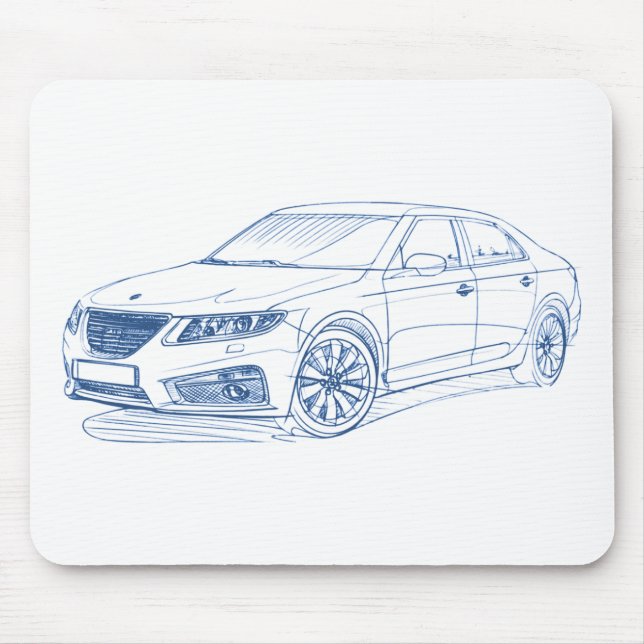 Mousepad Saab 9-5 2011 (Frente)