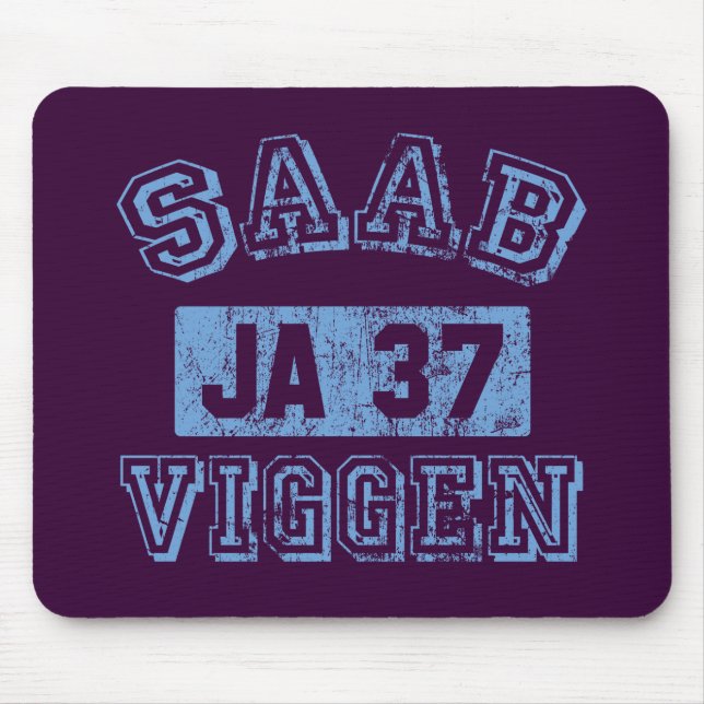 Mousepad Saab Viggen - AZUL (Frente)