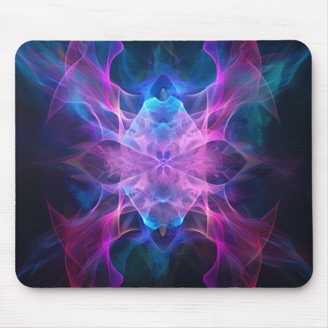 Mousepad Sabas Éticas: Arte Kirliana Azul & Mauve (Frente)