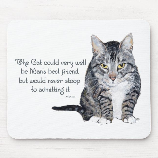 Mousepad Sabedoria Cat - e Amizade (Frente)