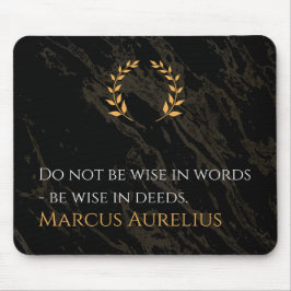 Mousepad Sabedoria de Marcus Aurelius: Ações falam mais alt