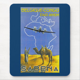 Mousepad Sabena ~ Bélgica Congo