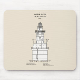 Mousepad Sabine Bank Lighthouse - Texas - SBD