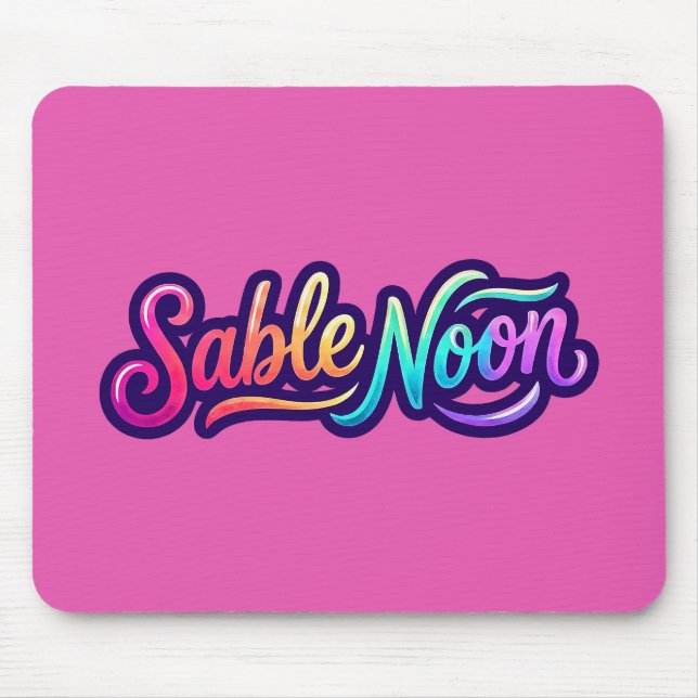Mousepad Sable Noon - Logotipo Básico (Frente)