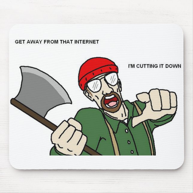 Mousepad sacode-se o mousemat do chandler do lenhador (Frente)