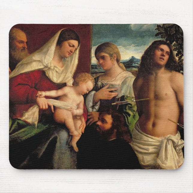 Mousepad Sacros Conversatione com SS. Catherine, Sebastian (Frente)