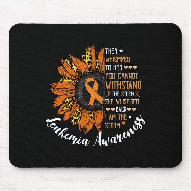 Mousepad Sacudido De Volta Eu Sou A Consciência Da Leucemia (Frente)