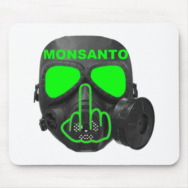 Mousepad Sacudir de Máscara de Gás Monsanto (Frente)
