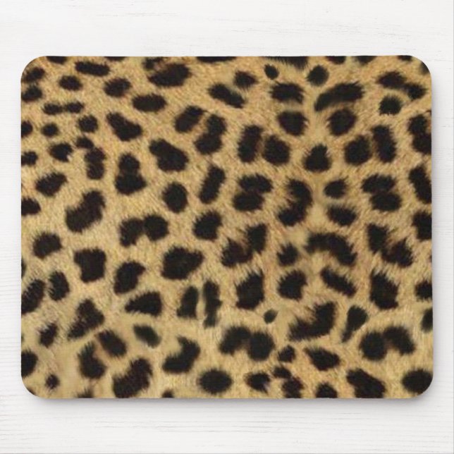 Mousepad safari, impressão em leopardo selvagem (Frente)