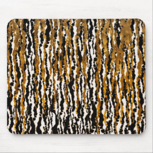 Mousepad Safari Moderno Dourado e Preto Chuva de Selva Glam
