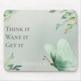 Mousepad Sage Watercolor Motivational Personalized 