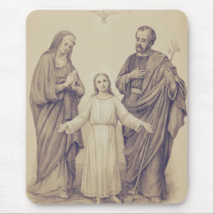 Mousepad Sagrada Família Jesus, Virgem Maria e São José 