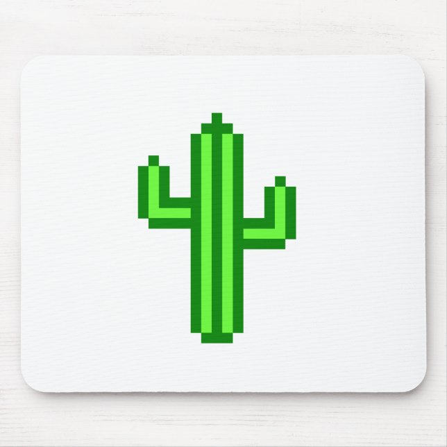 Mousepad Saguaro Cactus de 8 bits (Frente)