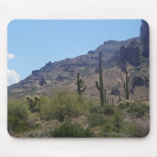 Mousepad Saguaros e montanhas (Frente)