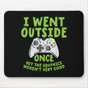 Mousepad Saí de lá uma vez, o controlador de jogos foi engr