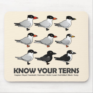 Mousepad Saiba suas andorinhas-do-mar
