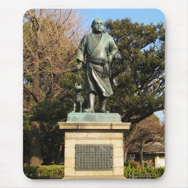 Mousepad Saigo Takamori (O Último Samurai) & Estátua De Cac (Frente)