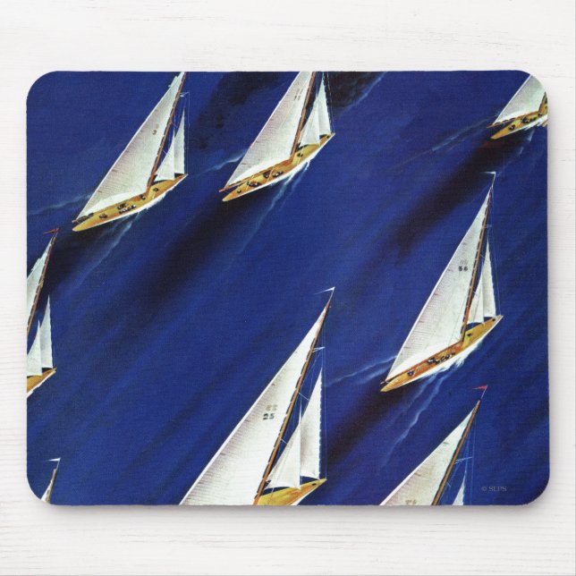 Mousepad Sailboat Regatta por Ski Weld (Frente)