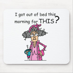Mousepad Sair do humor da cama