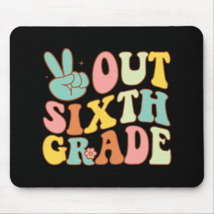 Mousepad Sair do Sexto Grau do 1º Ano na 6 da Escola no Dia