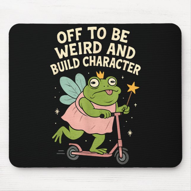 Mousepad Sair Para Ser Estranho E Construir Carácter Sapo F (Frente)