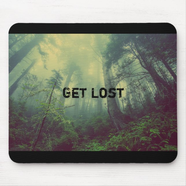 Mousepad Sair Perdido - uma floresta selvagem (Frente)